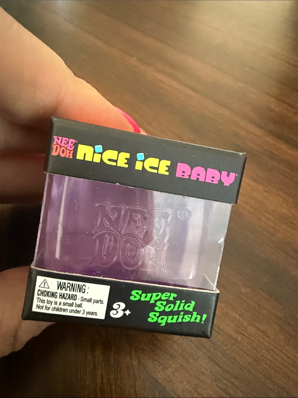 Nice Ice Baby Purple Super Solid Squish Toy -  Authentic NeeDoh